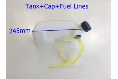 Gas Petrol Tank + Cap 43cc 47cc 49cc Mini Scooter Quad Dirt Bike ATV Go Kart