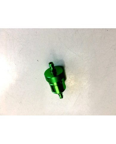 Universal Aluminum 8mm CNC Inline Gas Fuel Oil Filter for Motorcycle in Green