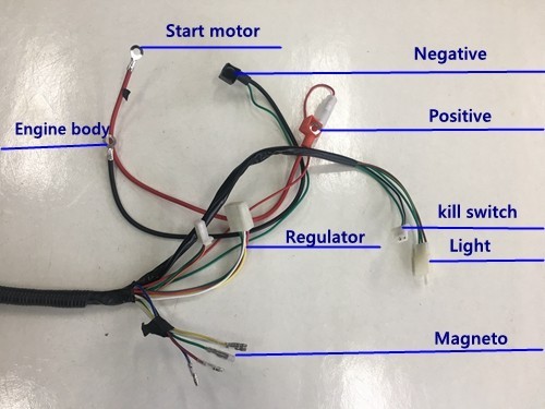 Electric Start Wiring Harness Loom 50cc 110cc 125cc QUAD DIRT BIKE ATV Buggy