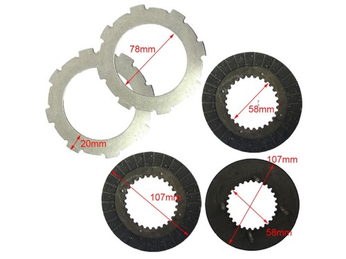 Clutch Plate Kit for Honda GX160 5.5HP GX200 6.5HP GX270 9HP Engine Go Kart