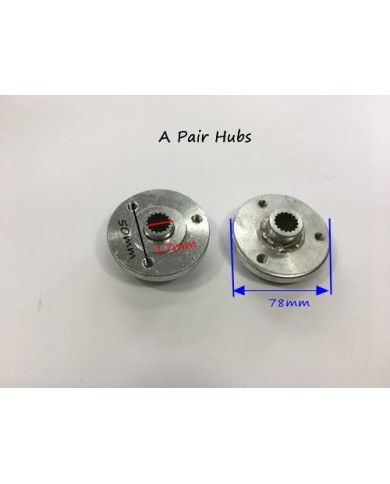 Pair (x2) wheel hub 17mm 17 spline 3 stud Go kart buggy drift trike quad atv