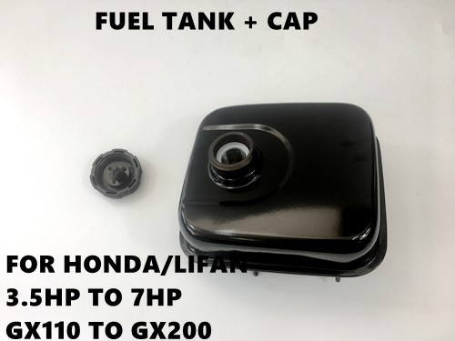 Gas Petrol Fuel Tank+Cap Honda Engines Motors GX120 GX140 GX160 GX200 5.5HP 6.5HP