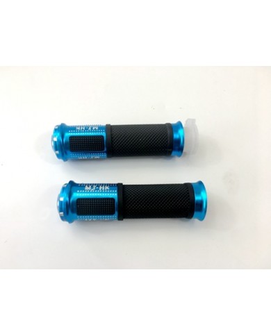 Pair of 7/8" 22mm Universal Motorcycle Motorbike Handlebar Hand Grips Blue