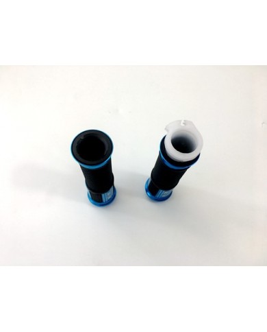 Pair of 7/8" 22mm Universal Motorcycle Motorbike Handlebar Hand Grips Blue