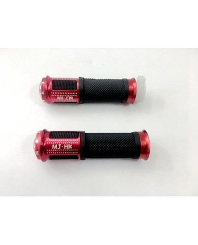 Pair of 7/8" 22mm Universal Motorcycle Motorbike Handlebar Hand Grips Red