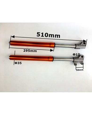 FRONT UPSIDE DOWN FORKS MINI DIRT POCKET BIKE 47cc 49cc A PAIR COLORS