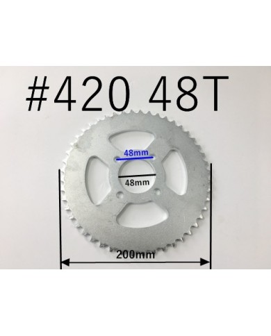 48 Teeth 420 Rear Back Chain Sprocket Cog TRAIL QUAD DIRT BIKE ATV Buggy Gokart