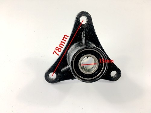 15MM WHEEL HUB 3 STUD 15MM AXLE  ATV QUAD GO KART DRIFT TRIKE FRONT WHEEL