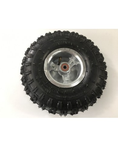 4.10- 4" Inch Wheel Rim + Tyre Tire 49cc Mini Quad Bike ATV Buggy 10mm Bearings