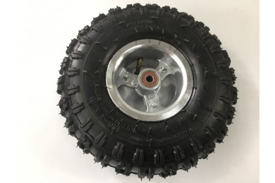 4.10- 4" Inch Wheel Rim + Tyre Tire 49cc Mini Quad Bike ATV Buggy 10mm Bearings