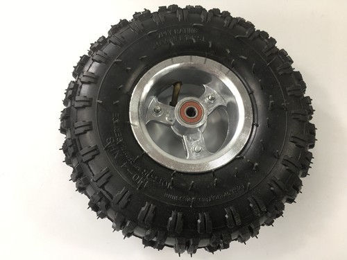 4.10- 4" Inch Wheel Rim + Tyre Tire 49cc Mini Quad Bike ATV Buggy 10mm Bearings