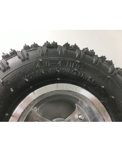 4.10- 4" Inch Wheel Rim + Tyre Tire 49cc Mini Quad Bike ATV Buggy 10mm Bearings