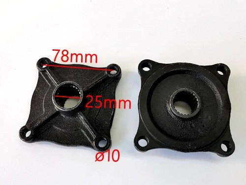 23T Spline 4 Stud Rear Axle Wheel Hub Quad Dirt Bike ATV Buggy 25mm