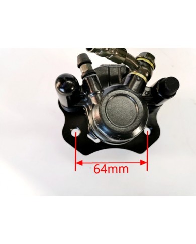 Hydraulic Rear Disc Brake Caliper System+ Pad 110 125 cc Quad Atv Go Kart Trike