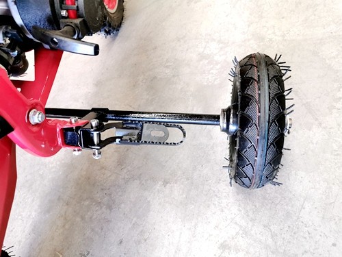 TRAINING WHEELS FOR 49CC 2 STROKE DIRT BIKE PIT BIKE 2 WHEEL REAL SIDE FOOTREST