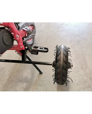 TRAINING WHEELS FOR 49CC 2 STROKE DIRT BIKE PIT BIKE 2 WHEEL REAL SIDE FOOTREST