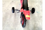 TRAINING WHEELS FOR 49CC 2 STROKE DIRT BIKE PIT BIKE 2 WHEEL REAL SIDE FOOTREST