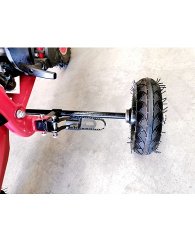 TRAINING WHEELS FOR 49CC 2 STROKE DIRT BIKE PIT BIKE 2 WHEEL REAL SIDE FOOTREST