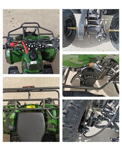 49CC MINI QUAD BIKE ATV BUGGY KIDS 4 WHEELER POCKET PIT DIRT BIKE  MJMOTOR GREEN