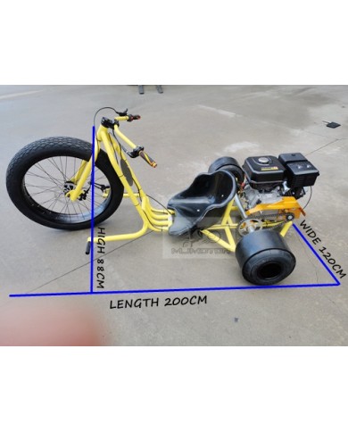 9HP 270CC MOTORISED DRIFT TRIKE HUFFY SLIDER FAT BOY GOKART FATBOY DT4 FULL SIZE