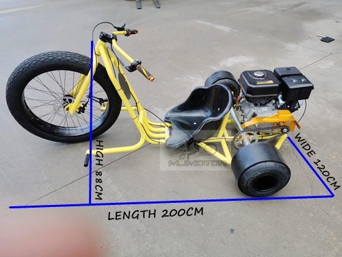 9HP 270CC MOTORISED DRIFT TRIKE HUFFY SLIDER FAT BOY GOKART FATBOY DT4 FULL SIZE