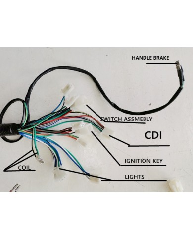 Electric Start Wiring Harness Loom 50cc 110cc 125cc QUAD DIRT BIKE ATV Buggy