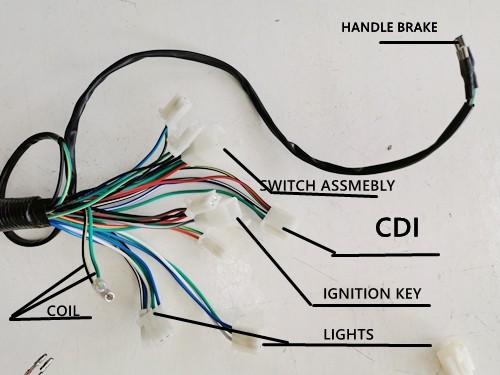 Electric Start Wiring Harness Loom 50cc 110cc 125cc QUAD DIRT BIKE ATV Buggy
