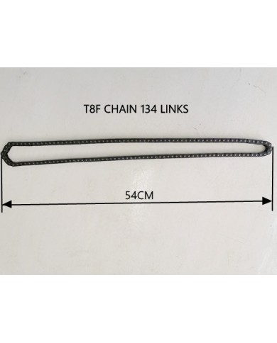 Black T8F 134 Links Drive Chain PIT Quad Dirt Bike Buggy Trike Kart