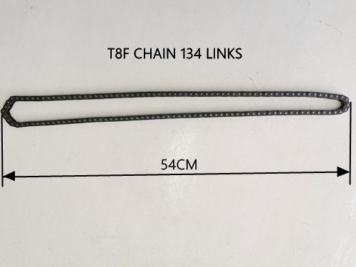 Black T8F 134 Links Drive Chain PIT Quad Dirt Bike Buggy Trike Kart