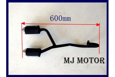 Twin Exhaust Pipe + Muffler 47cc 49cc Mini PIT Pocket Chopper Quad Dirt Bike ATV