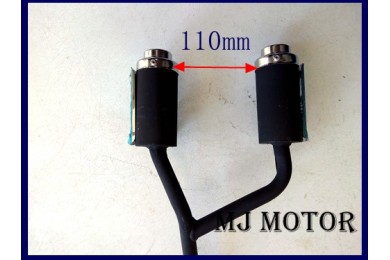 Twin Exhaust Pipe + Muffler 47cc 49cc Mini PIT Pocket Chopper Quad Dirt Bike ATV