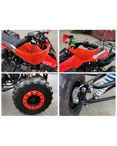 125CC ATV Sport Quad Dirt Bike 4 Wheel Buggy Go kart Rear Rack Semi Auto 3+1