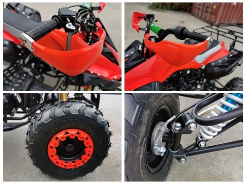 125CC ATV Sport Quad Dirt Bike 4 Wheel Buggy Go kart Rear Rack Semi Auto 3+1