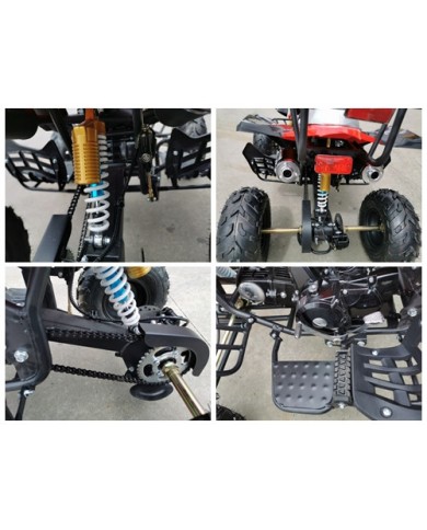 125CC ATV Sport Quad Dirt Bike 4 Wheel Buggy Go kart Rear Rack Semi Auto 3+1