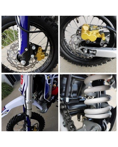 110cc Dirt Bike Trail Pit Bike Motor Electric Start Manual Junior Bike Kid Green