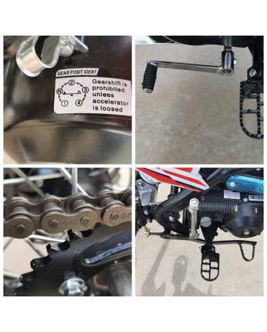 110cc Dirt Bike Trail Pit Bike Motor Electric Start Manual Junior Bike Kid Green