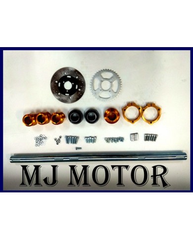 960mm 40mm Solid Axle Sprocket Disc Kit Go kart Buggy Mini Hotrod Project
