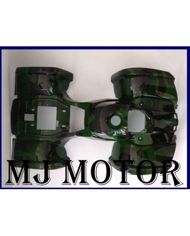 49cc farm Quad Plastic Fairing + Foot Rest+ Font Light+Chain Guard ATV DIRT BIKE