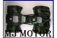 49cc farm Quad Plastic Fairing + Foot Rest+ Font Light+Chain Guard ATV DIRT BIKE