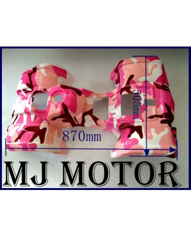 49cc farm Quad Plastic Fairing + Foot Rest+ Font Light+Chain Guard ATV DIRT BIKE