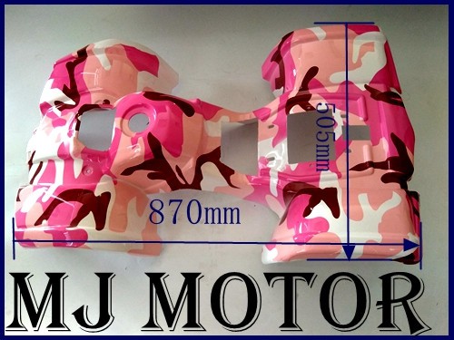 49cc farm Quad Plastic Fairing + Foot Rest+ Font Light+Chain Guard ATV DIRT BIKE