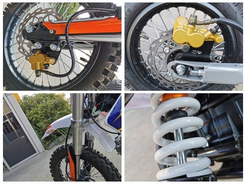 110cc Dirt Bike Trail Pit Bike Motor Electric Start Manual Junior Bike Kid Orange