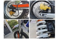 110cc Dirt Bike Trail Pit Bike Motor Electric Start Manual Junior Bike Kid Orange