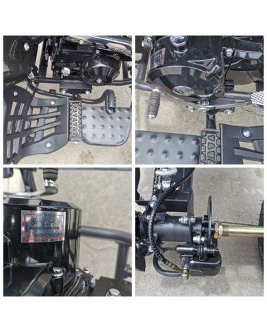 125CC ATV Sport Quad Dirt Bike 4 Wheel Buggy Go kart Rear Rack Semi Auto 3+1