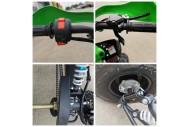 125CC ATV Sport Quad Dirt Bike 4 Wheel Buggy Go kart Rear Rack Semi Auto 3+1 GREEN