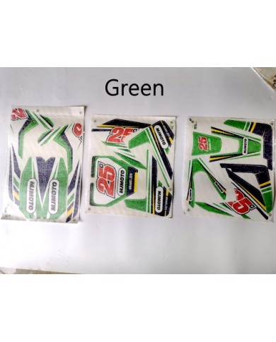 Sticker Decal Kit Fairing 70/90/110/125cc Dirt bike Pit Bike Green Orange Red