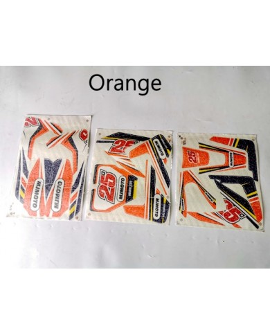 Sticker Decal Kit Fairing 70/90/110/125cc Dirt bike Pit Bike Green Orange Red