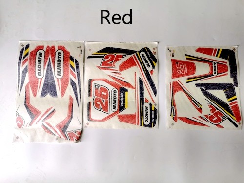 Sticker Decal Kit Fairing 70/90/110/125cc Dirt bike Pit Bike Green Orange Red