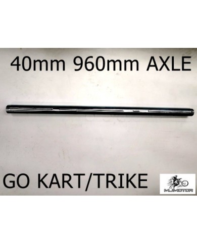 40MM 960mm GO KART TRIKE AXLE 8MM KEYWAYS HUFFY SLIDER TRIKE HOLLOW 5MM THICKNESS
