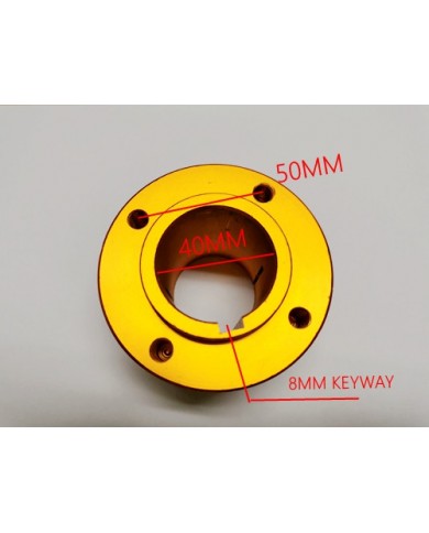 GO KART TRIKE SPROCKET DISC CARRIER HUB 40MM AXLE WITH 8MM KEYWAY ALLOY 3 STUD